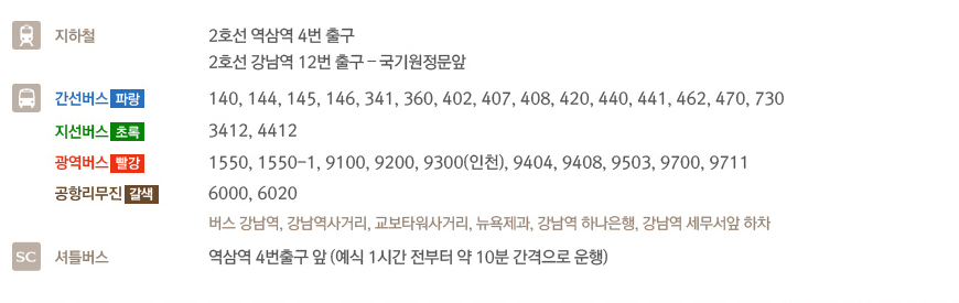 연세대학교 오시는 길